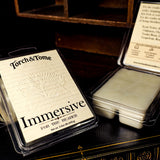 Torch & Tome Immersive waxmelts in packaging on a dark surface